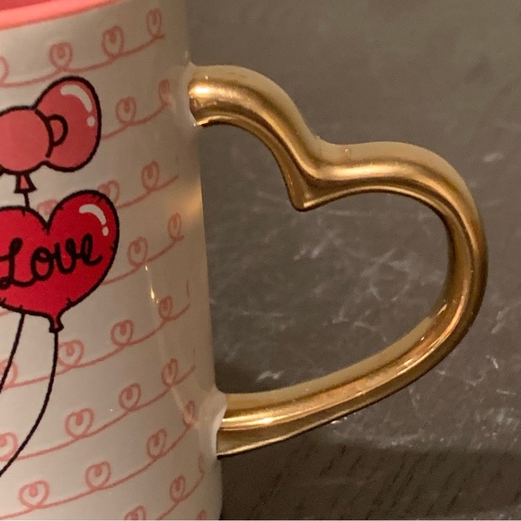 Hello Kitty Valentine’s Day Mug with Heart Shaped Handle - Picture 5 of 11